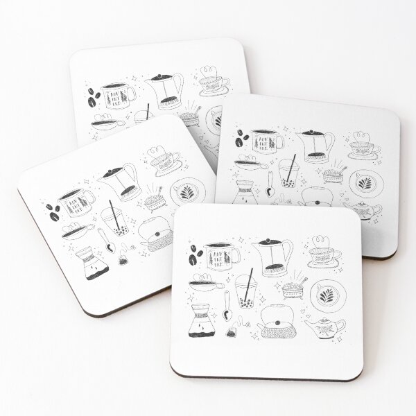 Artikelvorschau, Coffee and tea lovers illustration entworfen und verkauft von pinapurri.