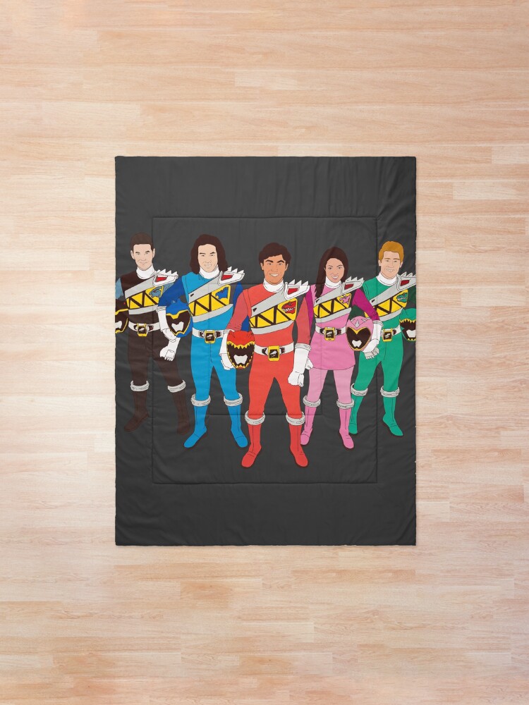 Power Rangers Dino Charge Team Comforter By Mimietrouvetou
