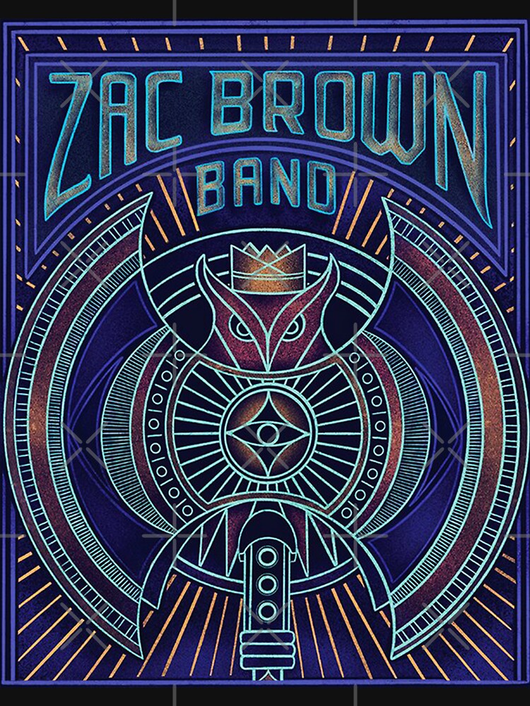 Zac Brown Band Owl Pposter Tour T-Shirt