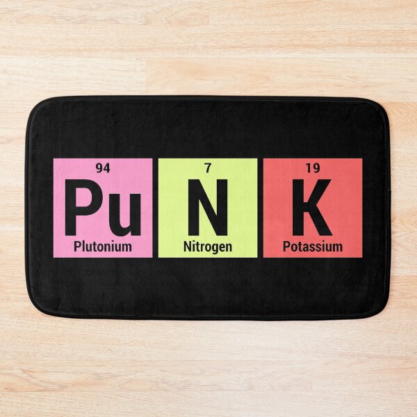Item preview, Punk Spelled as Periodic Table Elements - Science Design designed and sold by ramiro.