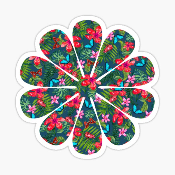 Bohemian Tropical - Dark Sticker
