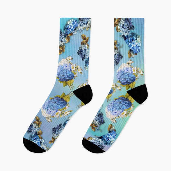 Item preview, Blue Shades of Watercolor Hydrangeas  designed and sold by NadineMay.