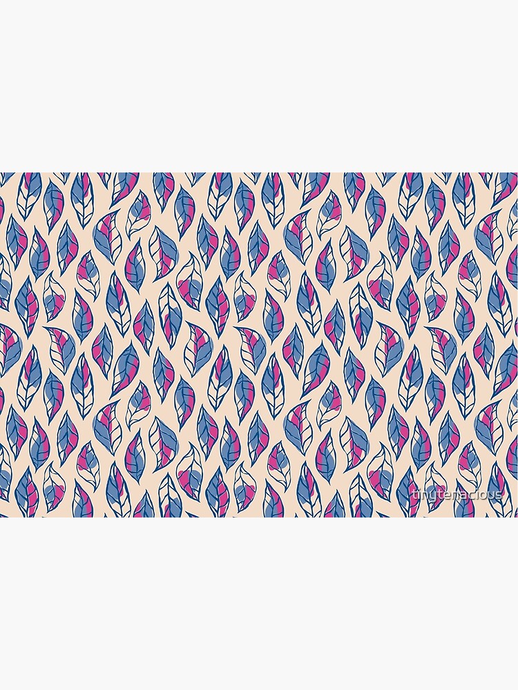 Thumbnail 6 of 6, Bath Mat, Abstract Falling Leafs Peach designed and sold by tinytenacious.