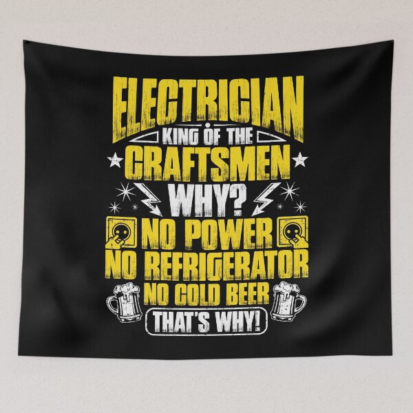 Item preview, Electrician Sparky Electrical Worker Electronics designed and sold by Krautshirts.