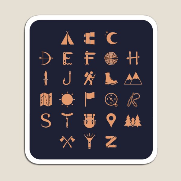 Artikelvorschau, Alphabet im Freien entworfen und verkauft von Gamma-Ray.