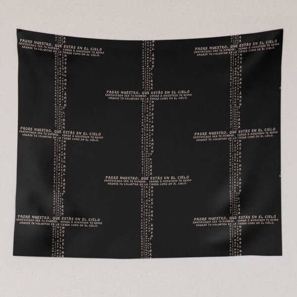 Item preview, Padre Nuestro Oracion Prayer in Spanish Caligramme designed and sold by Bebichic.