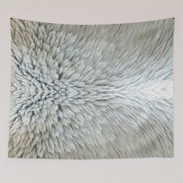 Item preview, White Faux Fur Winter Nordic  designed and sold by Bebichic.