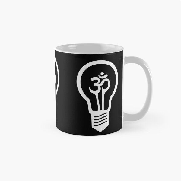 Item preview, Om Symbol Light bulb - White on black designed and sold by XOOXOO.