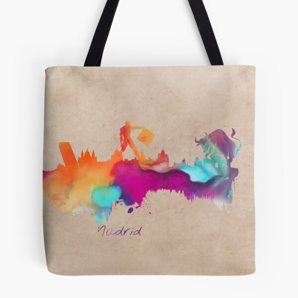 Item preview, Madrid skyline art colored designed and sold by JBJart.