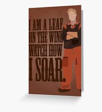 I'm Leaf On the Wind Greeting Card