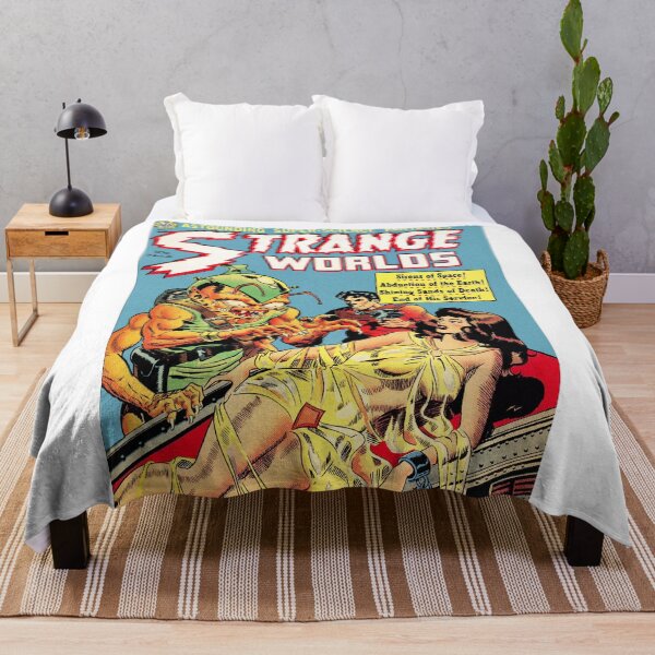 Item preview, SCI-FI POSTER Bug Scientist Holds Girl Captive. Vintage Sci-Fi Print. Aliens and Pinups - Quality Reproduction designed and sold by 12thStFactory.