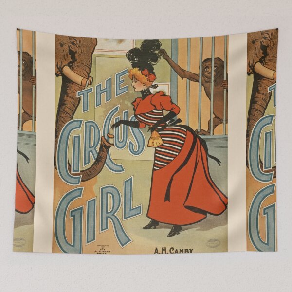 Item preview, The Circus girl vintage circus poster designed and sold by Vintage Designs +.