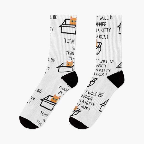 Item preview, Happier than a kitty in a box CATS designed and sold by Bebichic.