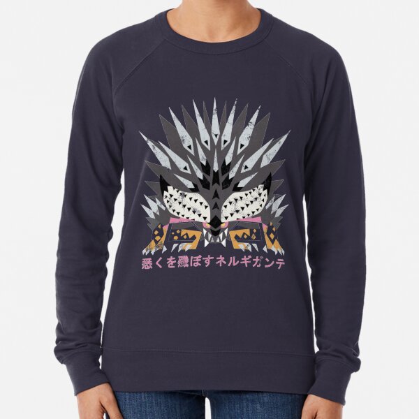 Monster Hunter World Iceborne Ruiner Nergigante Kanji Sweatshirt léger
