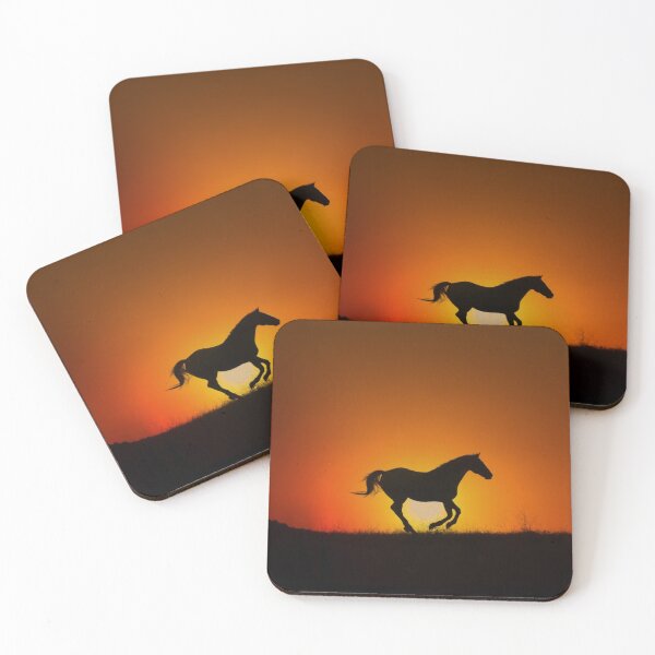Item preview, Galloping Horse in Sunset designed and sold by Stephanie Laird.