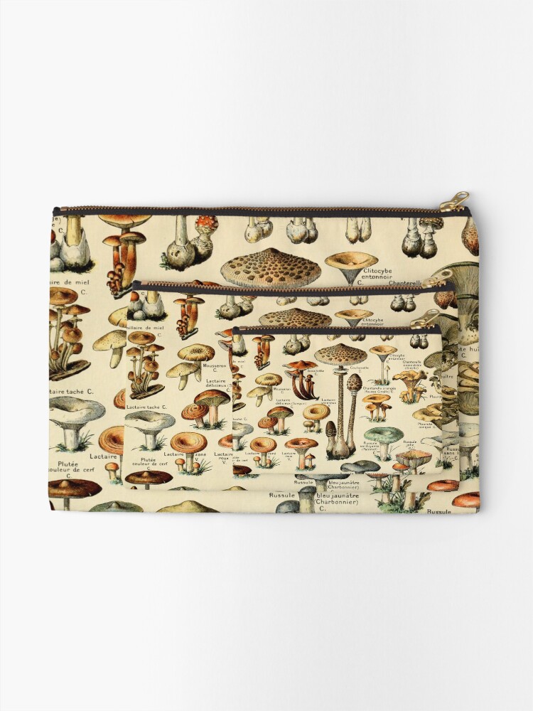 Thumbnail 2 of 4, Zipper Pouch, Mushrooms designed and sold by Michaela Grove.