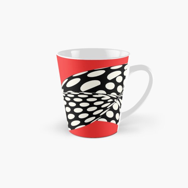 Wavy Dots on Red Tall Mug