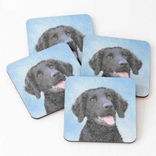 Item preview, Pintura de perro perdiguero rizado - Cute Original Dog Art designed and sold by alpendesigns.