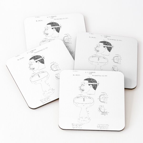 Item preview, Baseball protection of the nose patent Year 1891 designed and sold by drawspots.