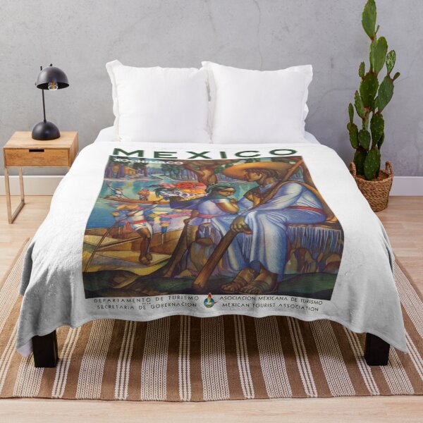 Item preview, VINTAGE MEXICO TRAVEL Poster, Mexico Mexican Travel Art Poster or Canvas Print, Vintage Travel Posters designed and sold by 12thStFactory.