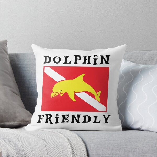 Item preview, Dolphin Friendly SCUBA  Flag designed and sold by SportsT-Shirts.