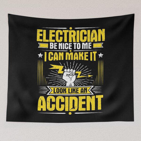 Item preview, Electrician Sparky Electrical Worker Accident Gift designed and sold by Krautshirts.
