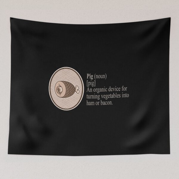 Item preview, Dictionary Definition of a Pig Funny vocabulary meaning. designed and sold by Merch-Tees.