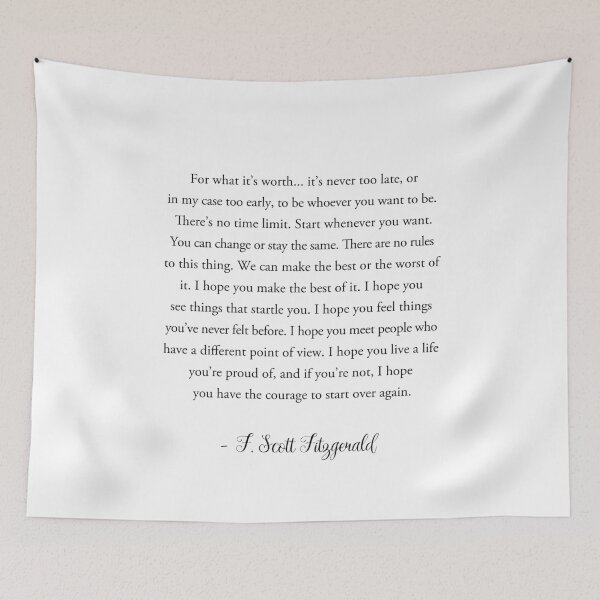 Item preview,  For what its worth its never too late  designed and sold by corbrand.