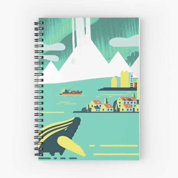 Item preview, VINTAGE ICELAND TRAVEL Poster, Visit Iceland Travel Art Poster or Canvas Print, Vintage Travel Posters designed and sold by 12thStFactory.