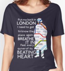 London Underground Map Sherlock Women's Relaxed Fit T-Shirt