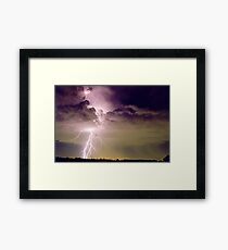 Sydney Lightning Framed Print