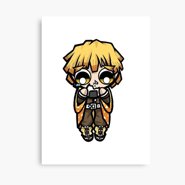 Zenitsu Agatsuma Chibi Canvas Prints | Redbubble