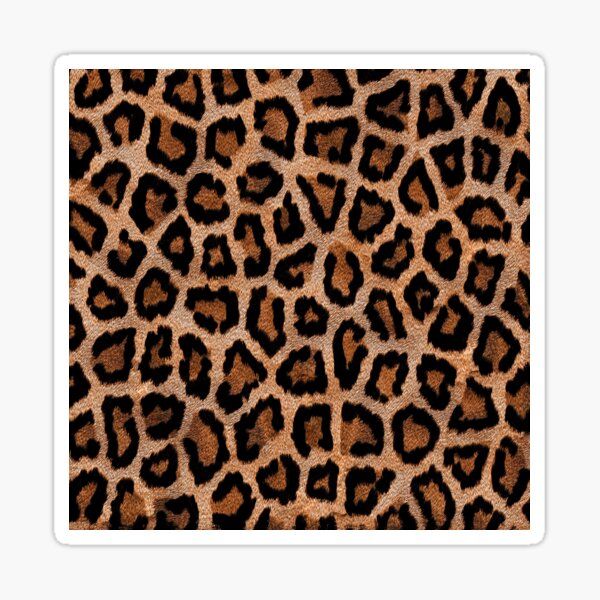 Purple Leopard Print Realistic Faux Fur Pattern Texture Sticker