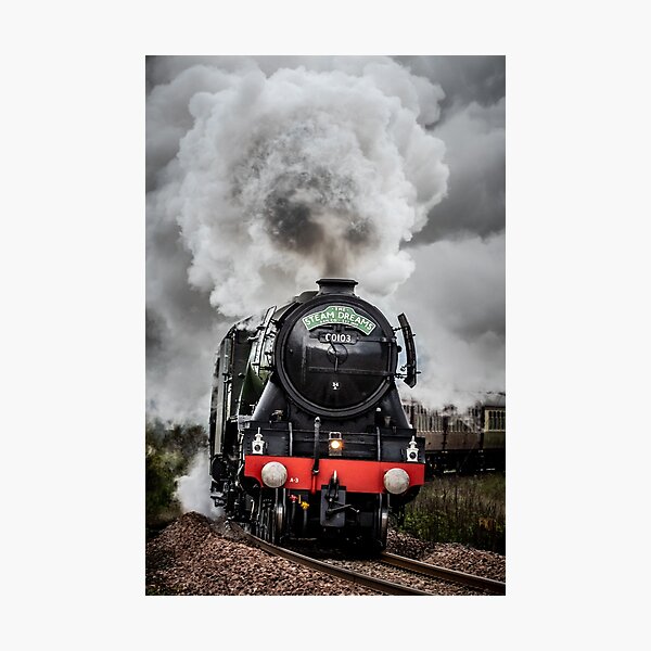 Item preview, 'Full Steam, The Flying Scotsman', near Pitlochry. designed and sold by mucklepawprint.
