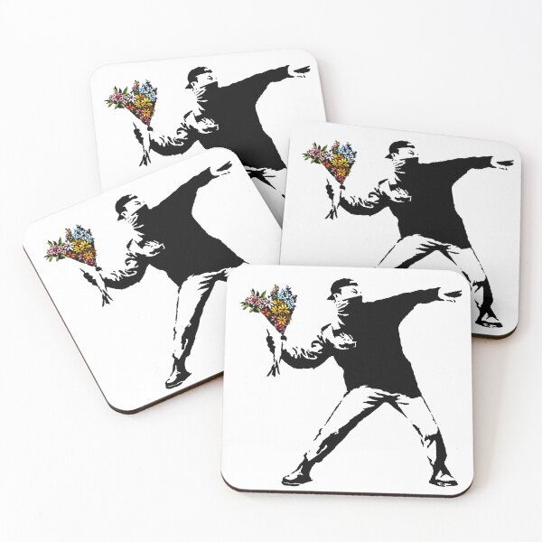 Item preview, Banksy - Rage, Flower Thrower designed and sold by STREETARTCORNER.