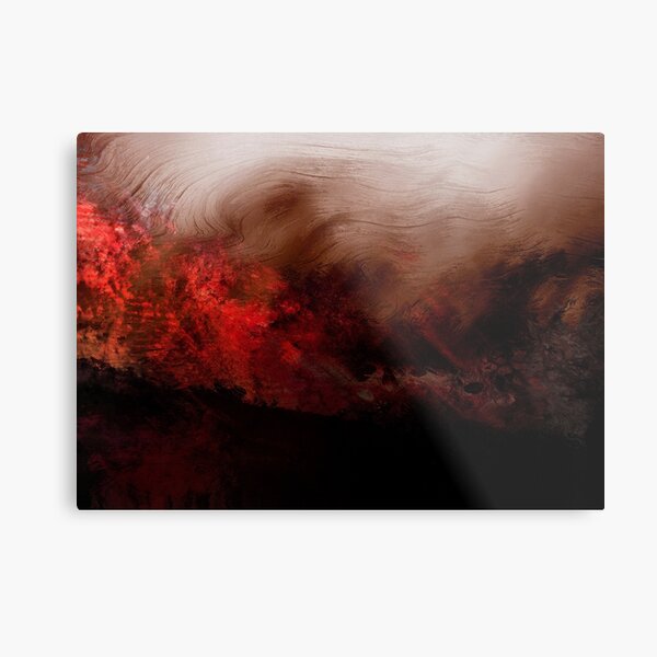 Fire Consumes Metal Print