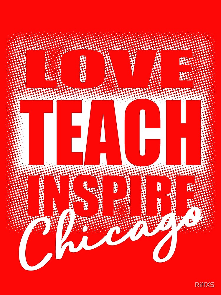 Thumbnail 3 of 3, Scarf, Chicago Teachers Support designed and sold by RiffXS.