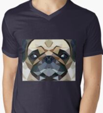 PUG LUV Men's V-Neck T-Shirt
