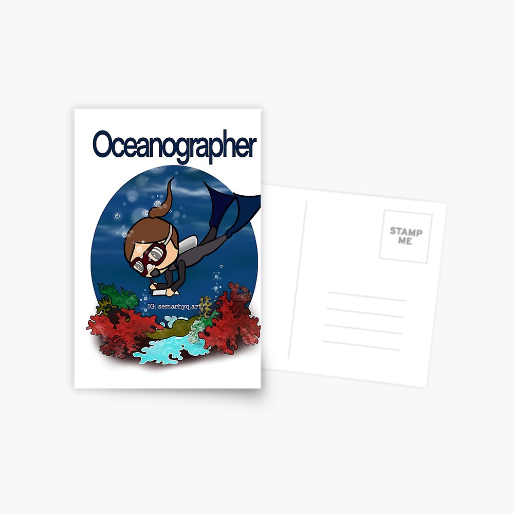 Oceanographer Postcard