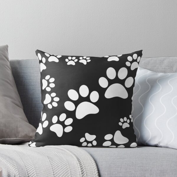 Aperçu de l'œuvre CHATS CHIENS MONOCHROME MOTIF PATTE NOIRE créée et vendue par Bebichic.