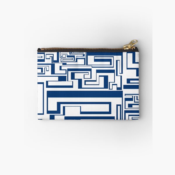Item preview, Dark Blue Maze Continuous Line Design designed and sold by maiawright-art.