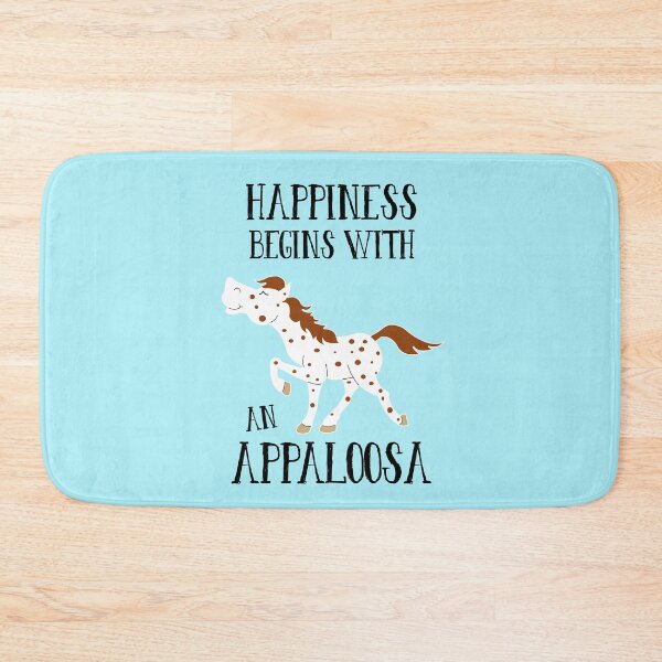 Item preview, Happiness Begins with an Appaloosa Cute Equestrian Horse designed and sold by Art by Jess.