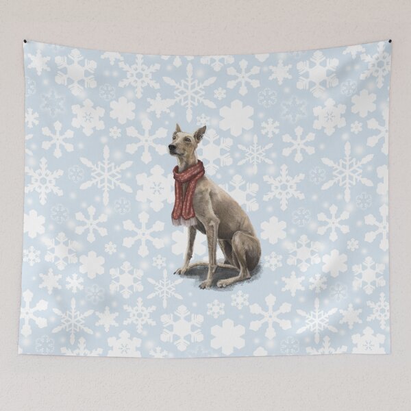 Item preview, Ruby the Christmas Greyhound designed and sold by Elspeth Rose Design.