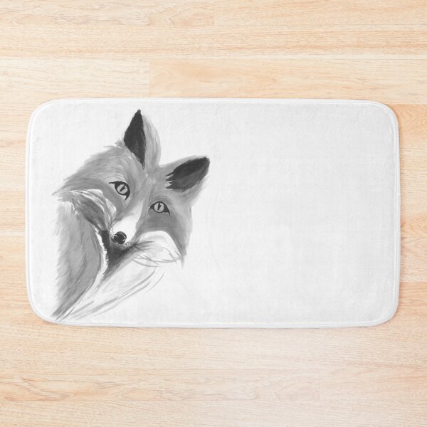 Item preview, Fox - Hand painted with watercolors (bw version) designed and sold by jitkaegressy.