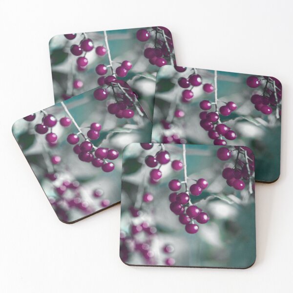 Item preview, Plum Berries on Teal  designed and sold by Brooke T Ryan Photographic Art.