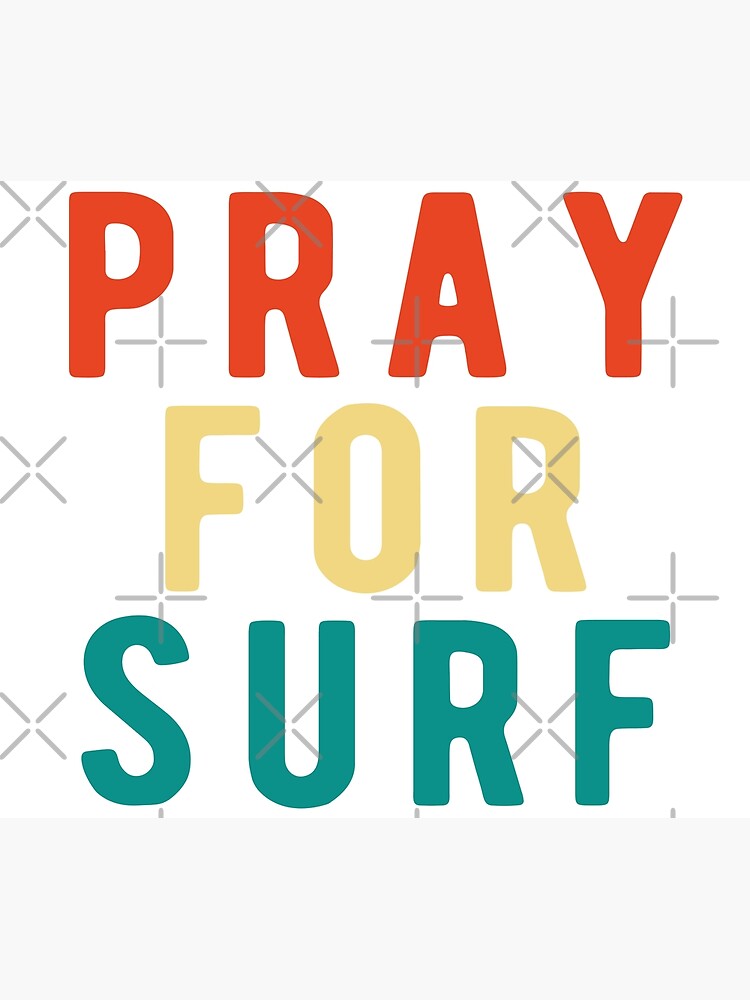 Disover Pray For Surf Sticker Tapestry