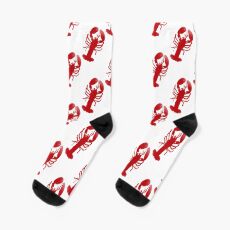 Red Lobster Repeating Pattern Socks