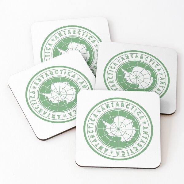 Item preview, Round Antarctica flag design - Green designed and sold by redbraids.