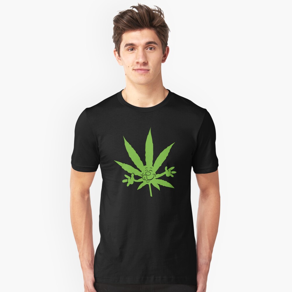 Big and Tall t-shirt for men pot weed cannabis medical marijuana decal tee shirt