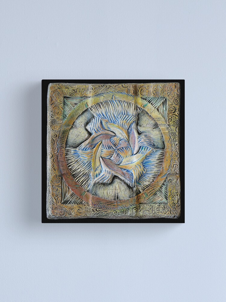 Thumbnail 1 of 3, Canvas Print, Spiral six: integration designed and sold by MonaShiber.